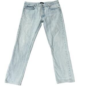 A.P.C. Selvedge Jeans Mens Light Wash 32x29.5 Petit New Standard Button Fly*